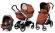 Коляска 3 в 1 Peg Perego Book 51 Elite Modular System (шасси White/Black) Terracotta