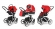 Коляска 3 в 1 Esspero Magic Pro Alu (шасси White) Red