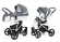 Коляска 2 в 1 Esspero Grand Newborn Lux (шасси Beige) Nappa Blue Grey