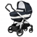 Коляска для новорожденных Peg Perego Book S Elite (шасси White/Black) Luxe Blue