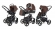 Коляска 3 в 1 Esspero Newborn Lux Alu (шасси Graphite) Brown