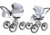 Коляска 2 в 1 Esspero Grand Classic (шасси White) Jeans Grey