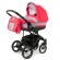 Коляска для новорожденных Esspero Magic Pro (шасси Black) Red Grey