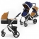 Коляска 2 в 1 Tutti Bambini Riviera Silver/Midnight Blue/Tan