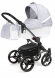 Коляска для новорожденных Esspero Tour Leatherette (шасси White) Grey Diamond
