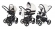 Коляска 3 в 1 Esspero Newborn Lux (шасси Graphite) White