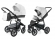 Коляска 2 в 1 Esspero Grand Discovery (шасси Graphite) White leatherette