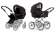 Коляска 2 в 1 Emmaljunga Edge Duo Combi Lounge (шасси De Luxe Chrome) Black