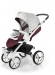 Прогулочная коляска Esspero Grand Tour (шасси White) Maroon leatherette