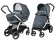 Коляска 2 в 1 Peg Perego Book 51 S Elite Modular (шасси White/Black) Blue Denim