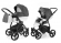 Коляска 2 в 1 Esspero Grand Newborn Lux (шасси Black) Grafite leatherette