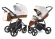 Коляска 2 в 1 Esspero Grand Newborn Lux (шасси Graphite) Orange leatherette