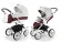 Коляска 2 в 1 Esspero Grand Tour (шасси White) Maroon leatherette