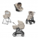 Коляска 3 в 1 Inglesina Aptica с подставкой под люльку Stand Up New Pashmina Beige