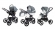 Коляска 3 в 1 Esspero Grand I-Nova (шасси Graphite) Nappa Blue Grey 