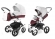 Коляска 2 в 1 Esspero Grand Tour (шасси White) Maroon leatherette