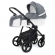 Коляска для новорожденных Esspero Grand Newborn Lux (шасси Black) Nappa Blue Grey