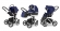 Коляска 3 в 1 Esspero Magic Pro Alu (шасси Chrome) Navy