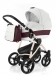 Коляска для новорожденных Esspero Grand Newborn Lux (шасси Beige) Maroon leatherette