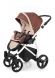 Прогулочная коляска Esspero Newborn Lux (шасси White) Brown Beige