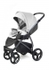 Прогулочная коляска Esspero Grand Newborn Lux (шасси Graphite) White leatherette