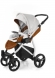 Прогулочная коляска Esspero Grand Newborn Lux (шасси Grey) Orange leatherette