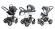 Коляска 3 в 1 Esspero Grand Discovery (шасси Grey) Nappa Blue Grey