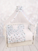 Комплект в кроватку 18 предметов AmaroBaby Exclusive Soft Collection Треугольники