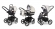 Коляска 3 в 1 Esspero Magic Pro (шасси Black) Grey Carbon