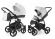 Коляска 2 в 1 Esspero Grand Newborn Lux (шасси Black) White leatherette