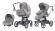 Коляска 3 в 1 Inglesina Quad QUATTRO System DERBY GREY