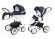 Коляска 2 в 1 Esspero Grand Tour (шасси White) Nappa Navy