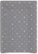 Пеленальный матрац на кровать Ceba Baby на жёстком основании 70 см Stars Dark Grey