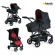 Коляска 3 в 1 Hauck Rapid 4 Plus Trioset caviar/tango