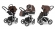 Коляска 3 в 1 Esspero Magic Pro Alu (шасси Chrome) Brown