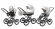 Коляска 3 в 1 Esspero Grand Classic (шасси Graphite) Vanila