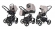 Коляска 3 в 1 Esspero Newborn Lux Alu (шасси Graphite) Beige