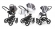 Коляска 3 в 1 Esspero Grand Magic (шасси White) Royal Light Grey
