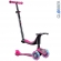 Самокат GLOBBER EVO 4 in1 TITANIUM с 3 светящимися колесами Neon Pink