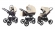 Коляска 3 в 1 Esspero Grand I-Nova (шасси Graphite) Cream leatherette