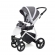 Прогулочная коляска Esspero Grand Newborn Lux (шасси White) Royal Light Grey