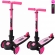 Самокат трехколесный Y-SCOO TRIO MAXI 120 pink