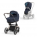 Коляска 2 в 1 Cybex Priam IV (шасси Rosegold) Nautical Blue