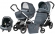 Коляска 3 в 1 Peg Perego Book 51 S Elite Modular System (шасси White/Black) Blue Denim