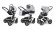 Коляска 3 в 1 Esspero Discovery Alu (шасси White) Silver