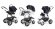 Коляска 3 в 1 Esspero Grand Discovery (шасси Graphite White) Royal Deep Ocean