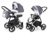 Коляска 2 в 1 Esspero Newborn Lux (шасси Chrome) Grey Lux