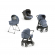 Коляска 3 в 1 Inglesina Aptica System Quattro Alaska Blue/Graphite