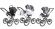 Коляска 3 в 1 Esspero Grand Classic (шасси Chrome) Royal Silver