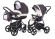 Коляска 2 в 1 Esspero Newborn Lux (шасси Graphite) Grey Leves